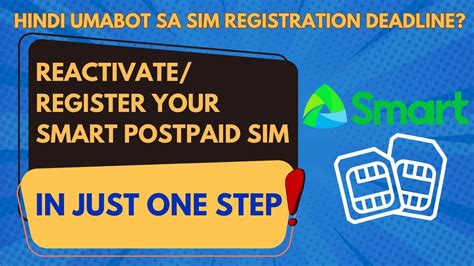 how to activate smart postpaid sim card|how to register postpaid sim.